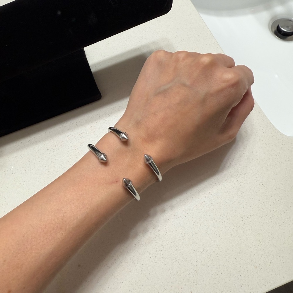 Michael Kors Silver Open Cuff Bracelets